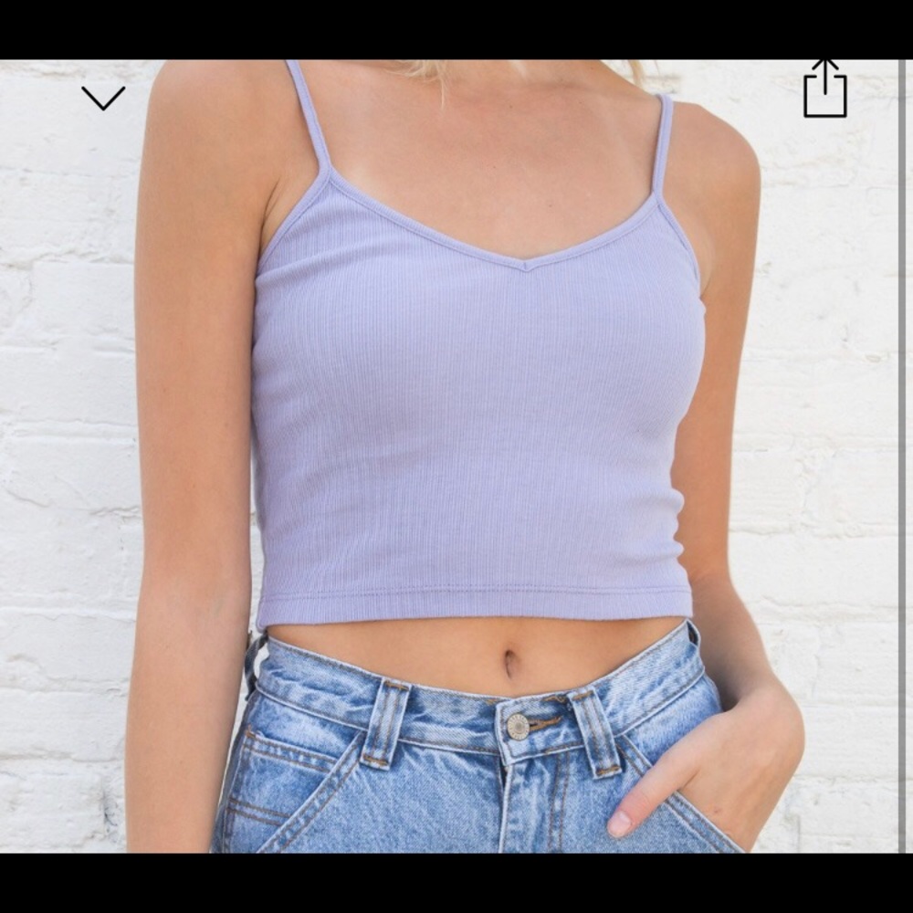 brandy top - pastel purple